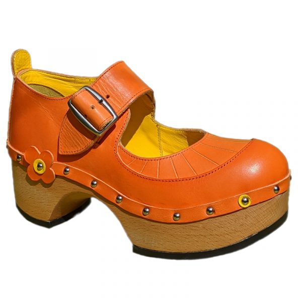 Flower One Bar - Orange - Jackie Loves Clogs